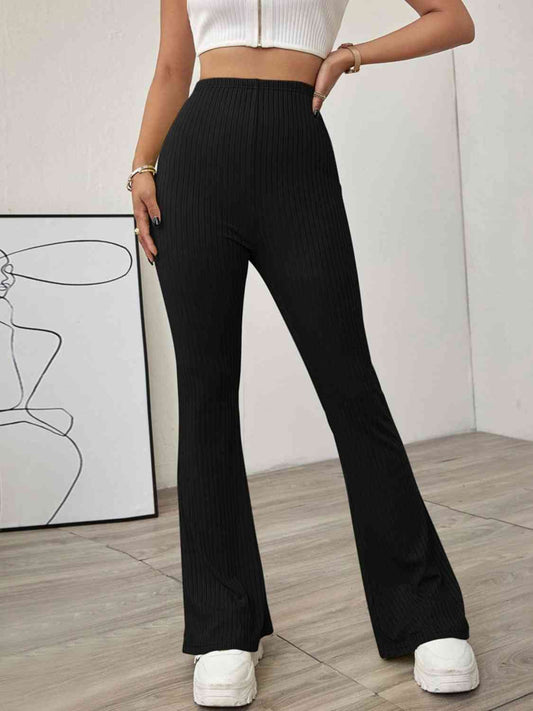 High Waist Flare Leg Pants